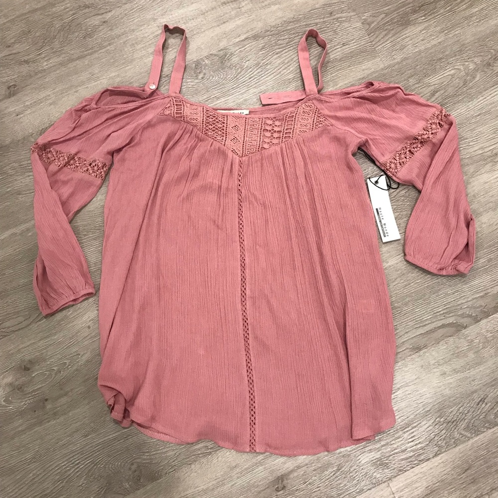 *NEW* Dusty Pink Off-the-shoulder Blouse